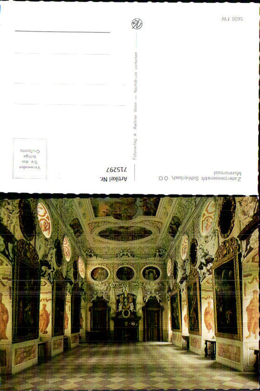 715297 Foto AK Zisterzienserstift Schlierbach Marmorsaal
