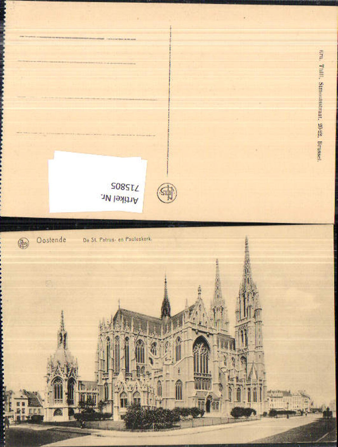 715805 Belgium Ostende St. Petrus en Pauluskerk Kirche