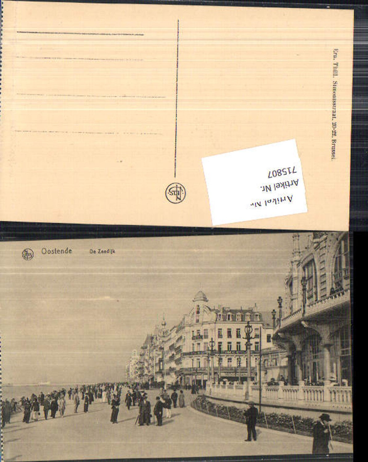 715807 Belgium Ostende Zeedijk Hotel Royal Belge
