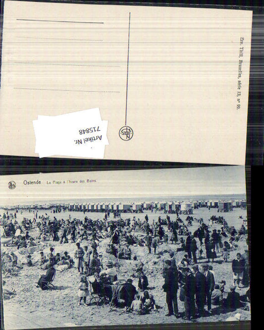 715848 Belgium Ostende la Plage Strand Strandleben