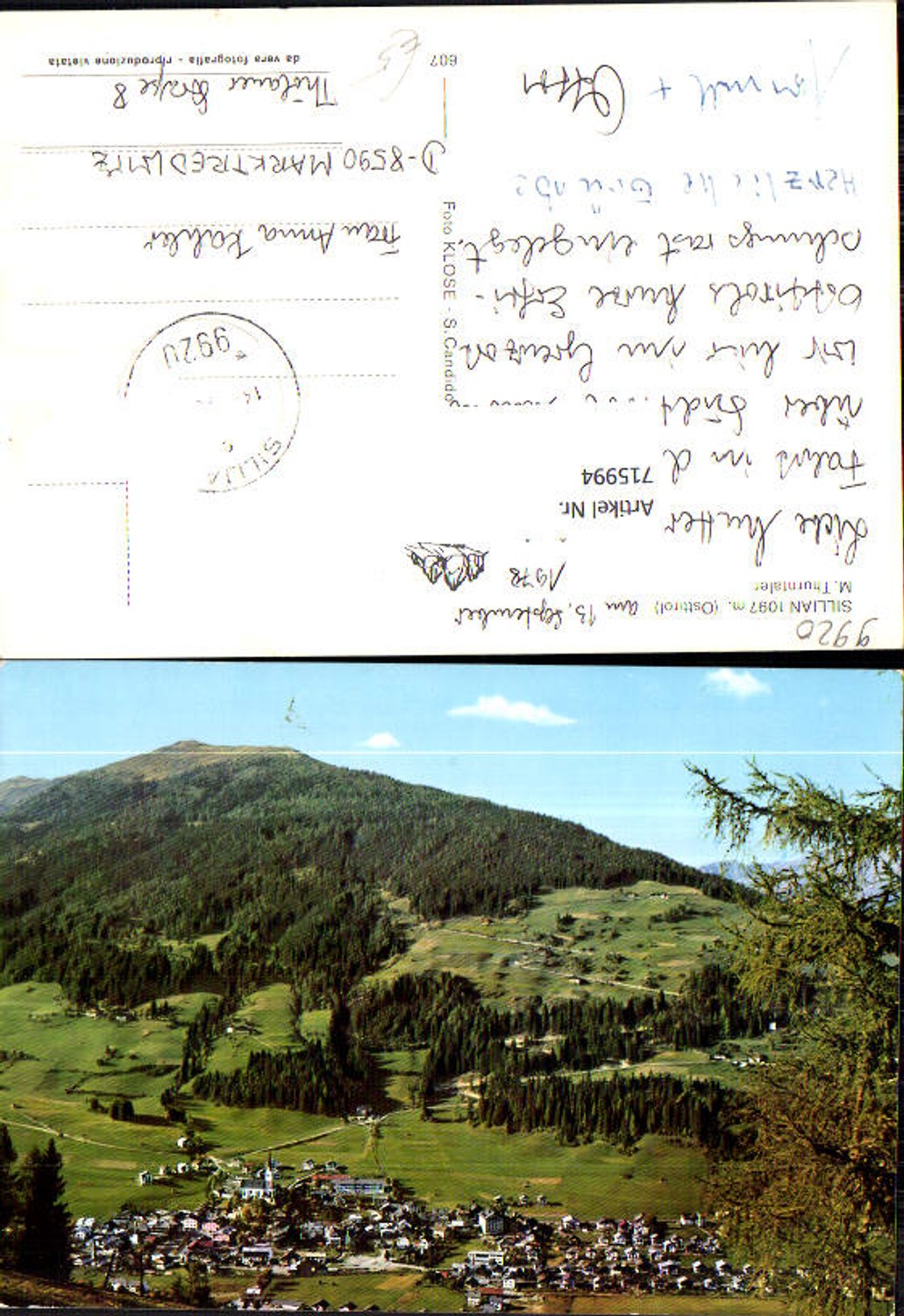 Alte Ansichtskarte – Old Postcard