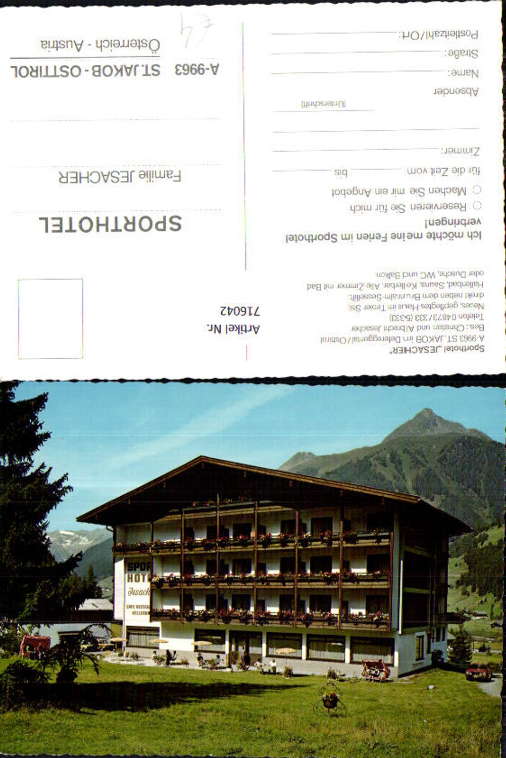 Alte Ansichtskarte – Old Postcard