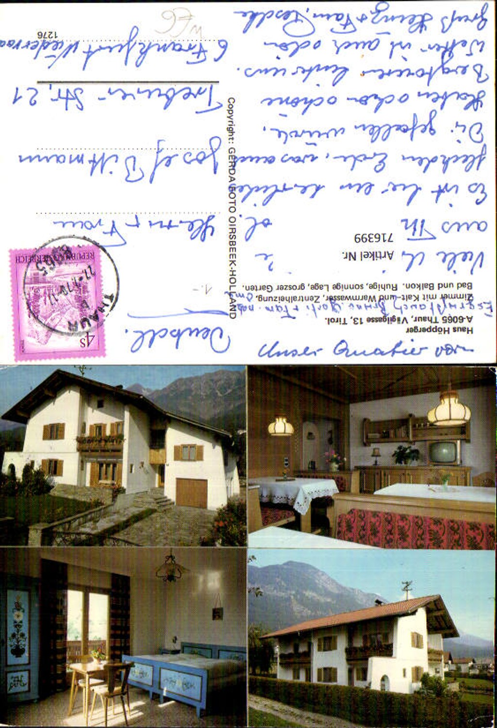 Alte Ansichtskarte – Old Postcard