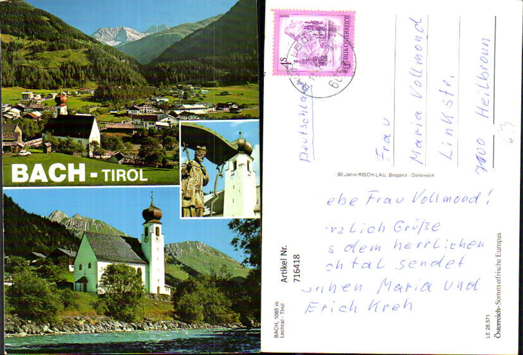 Alte Ansichtskarte – Old Postcard