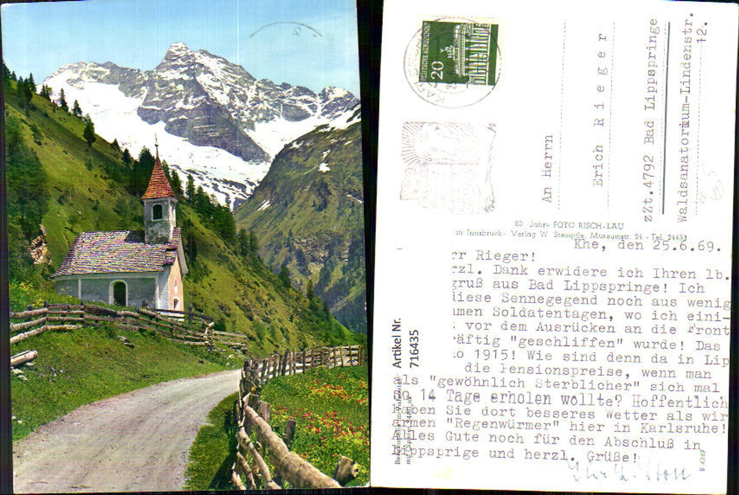Alte Ansichtskarte – Old Postcard