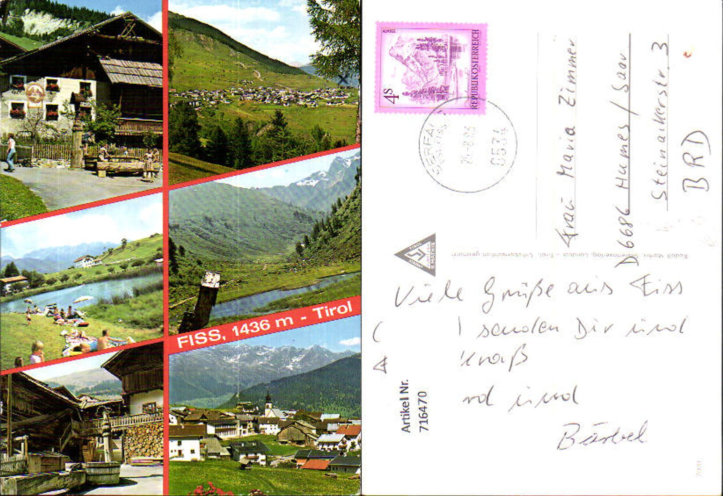 Alte Ansichtskarte – Old Postcard