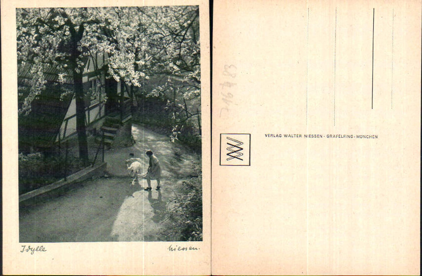 716483 Verlag Walter Niessen Gräfelfing München Idylle Kinder Bayern Ziege Bauernhof