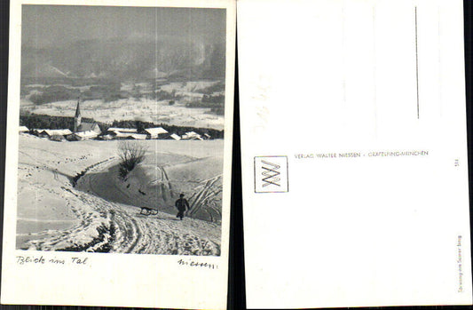 716492 Verlag Walter Niessen Gräfelfing München Törwang Samerberg Rodel Schlittenfahren Rodeln