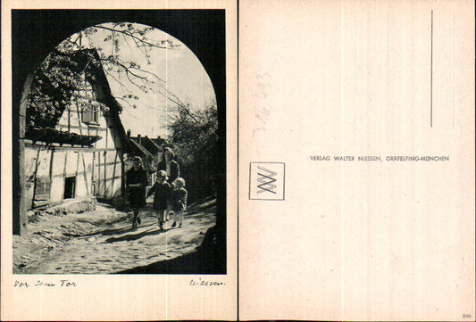 716493 Verlag Walter Niessen Gräfelfing München Vor dem Tor Kinder