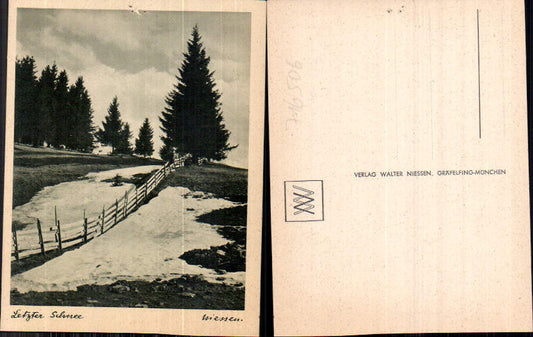 716506 Verlag Walter Niessen Gräfelfing München Letzter Schnee