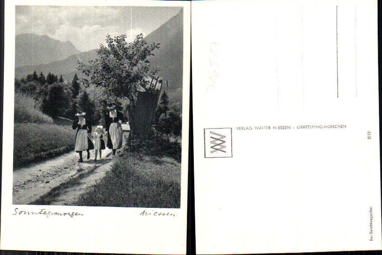 716517 Verlag Walter Niessen Gräfelfing München Berchtesgaden Ramsau Trachten