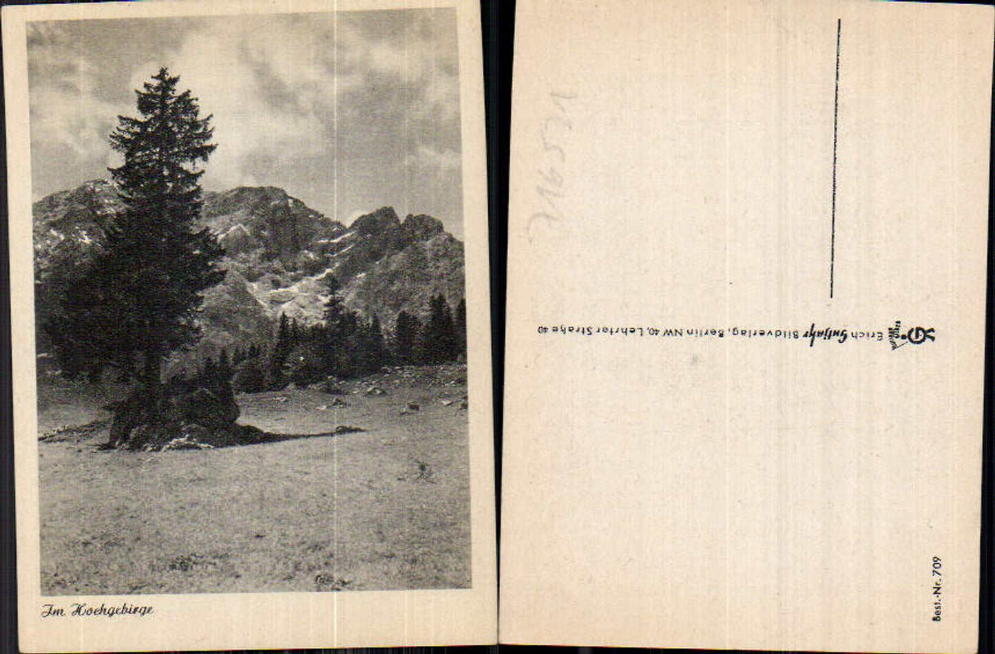 716521 Verlag Erich Gutjahr 709 Hochgebirge Berchtesgaden Ramsau ?