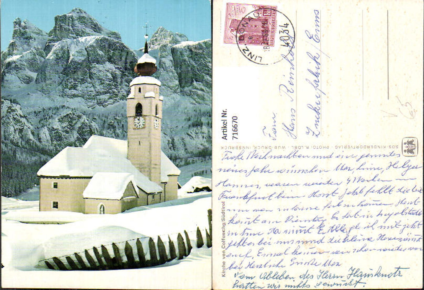 Alte Ansichtskarte – Old Postcard