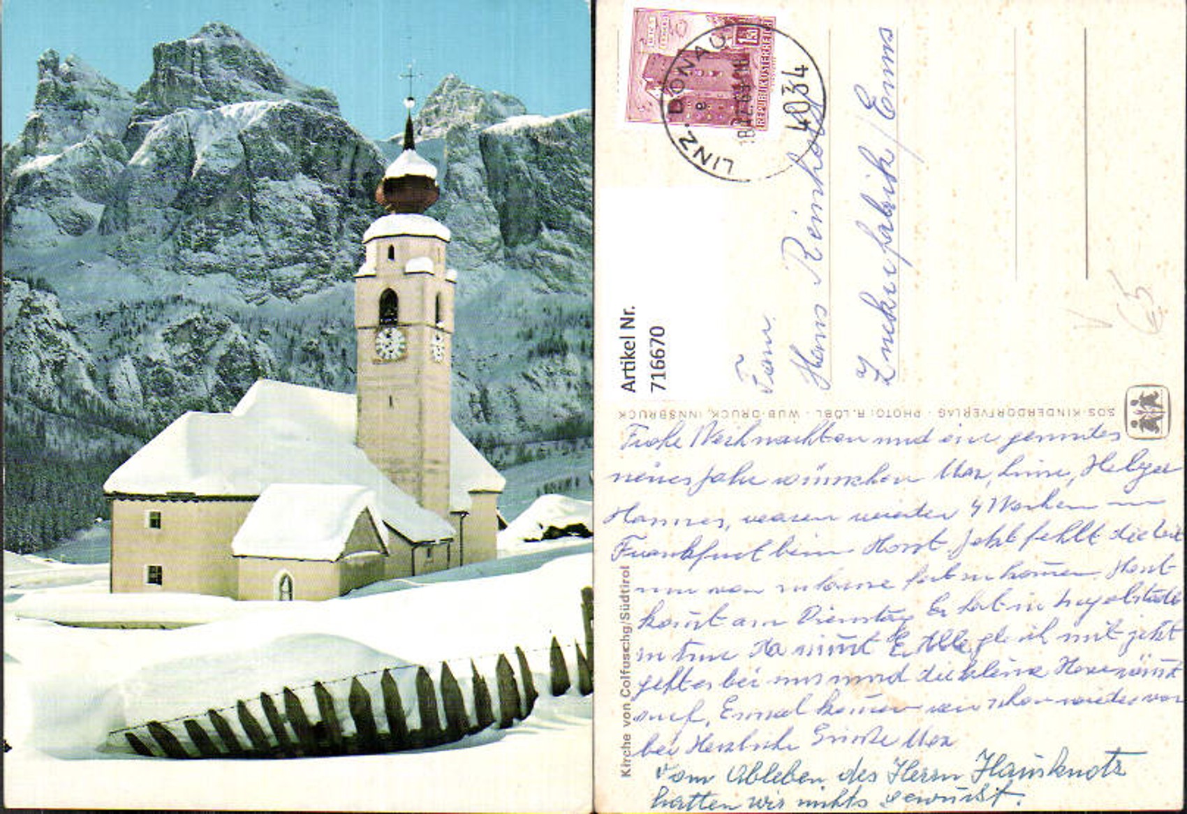 Alte Ansichtskarte – Old Postcard
