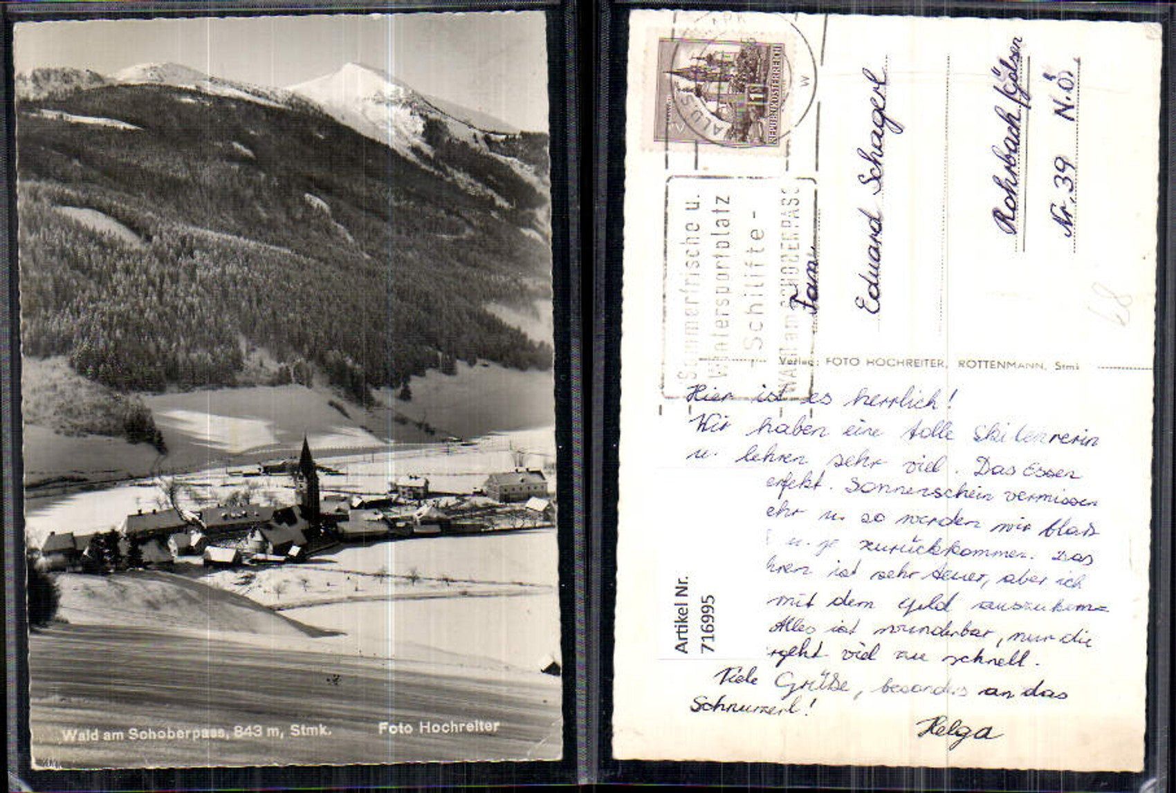 Alte Ansichtskarte – Old Postcard