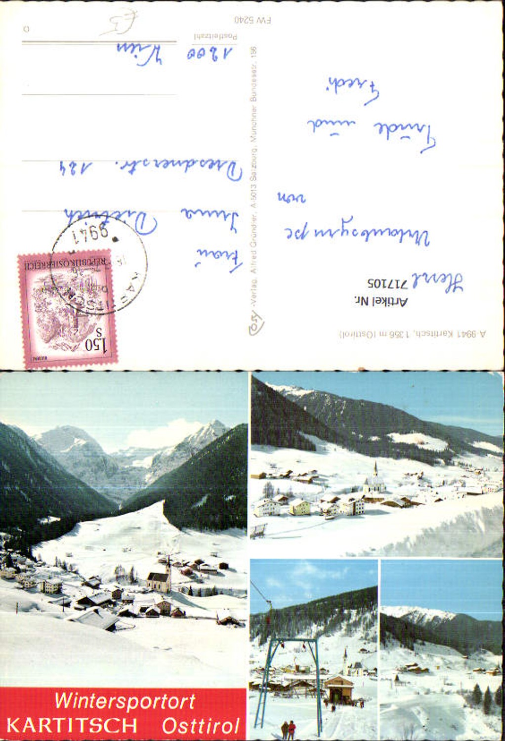 Alte Ansichtskarte – Old Postcard
