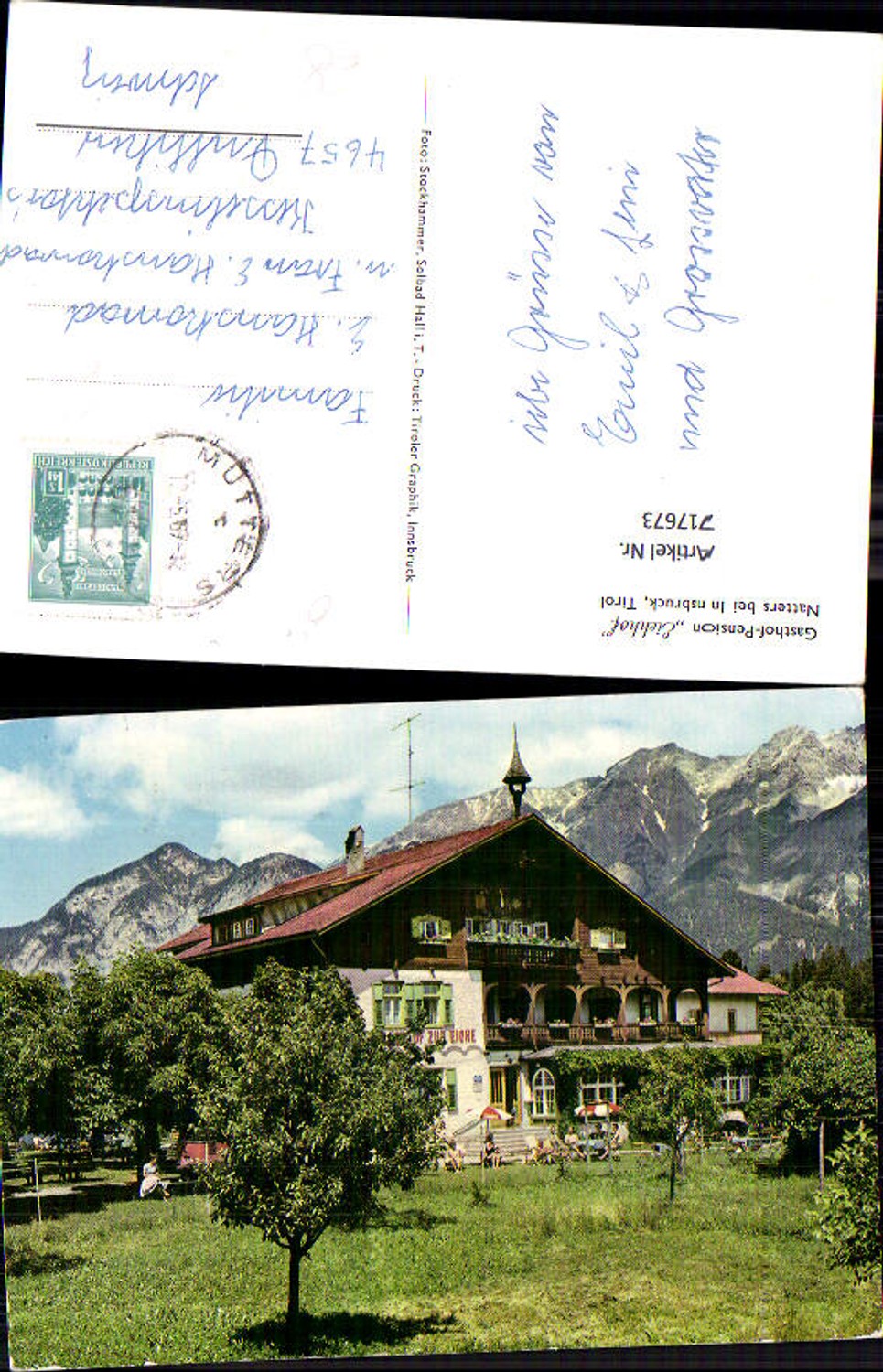 Alte Ansichtskarte – Old Postcard
