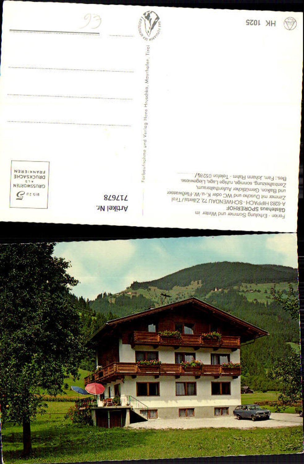 Alte Ansichtskarte – Old Postcard