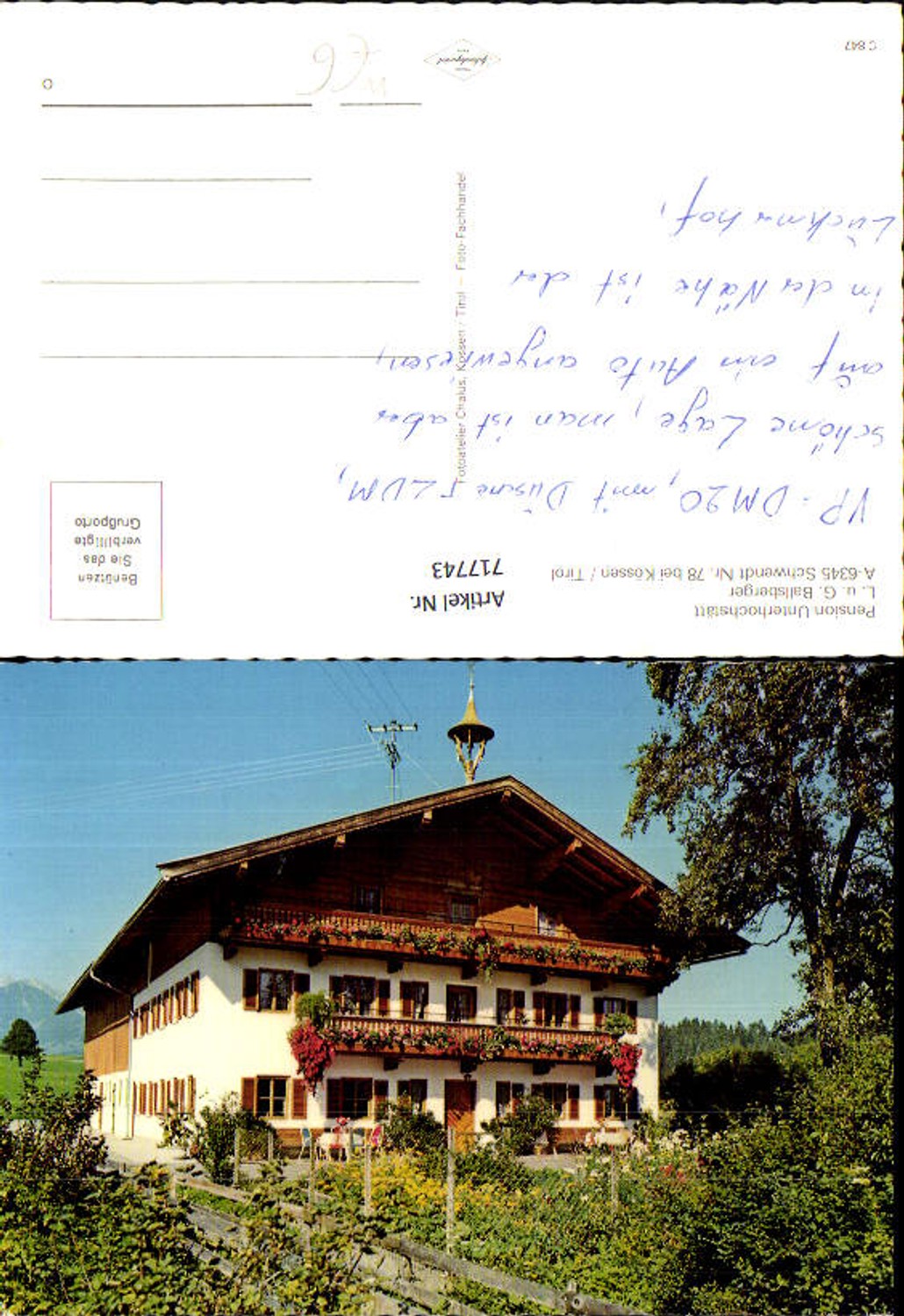 Alte Ansichtskarte – Old Postcard