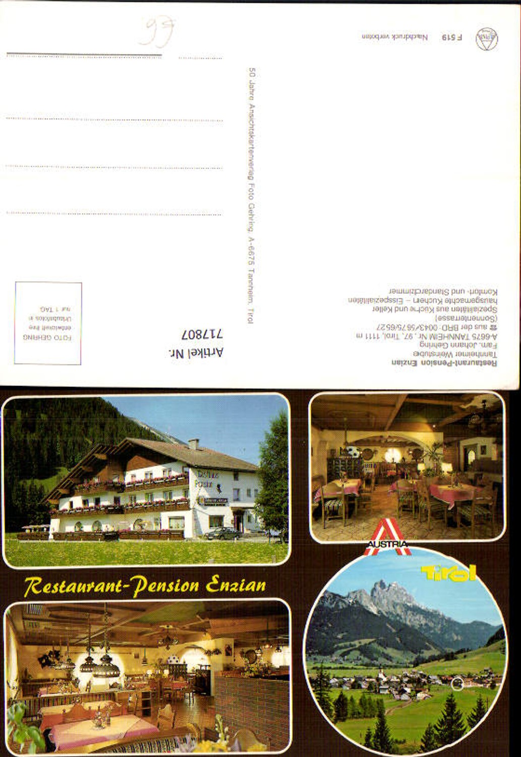 Alte Ansichtskarte – Old Postcard