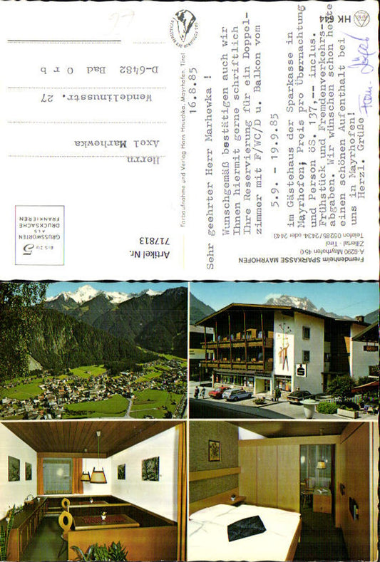 Alte Ansichtskarte – Old Postcard