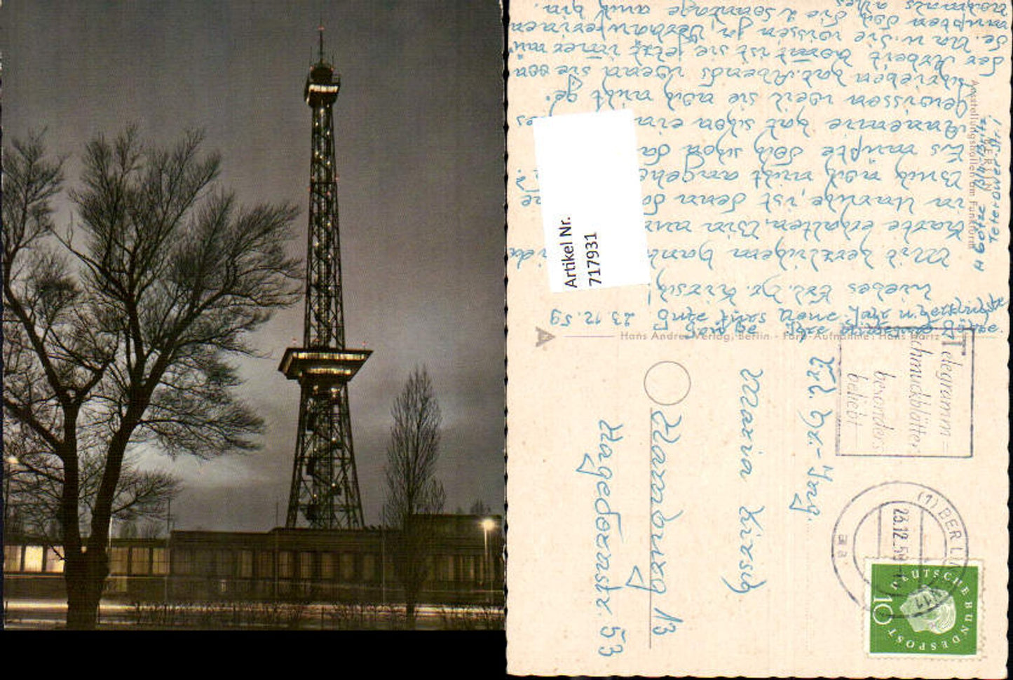 Alte Ansichtskarte – Old Postcard