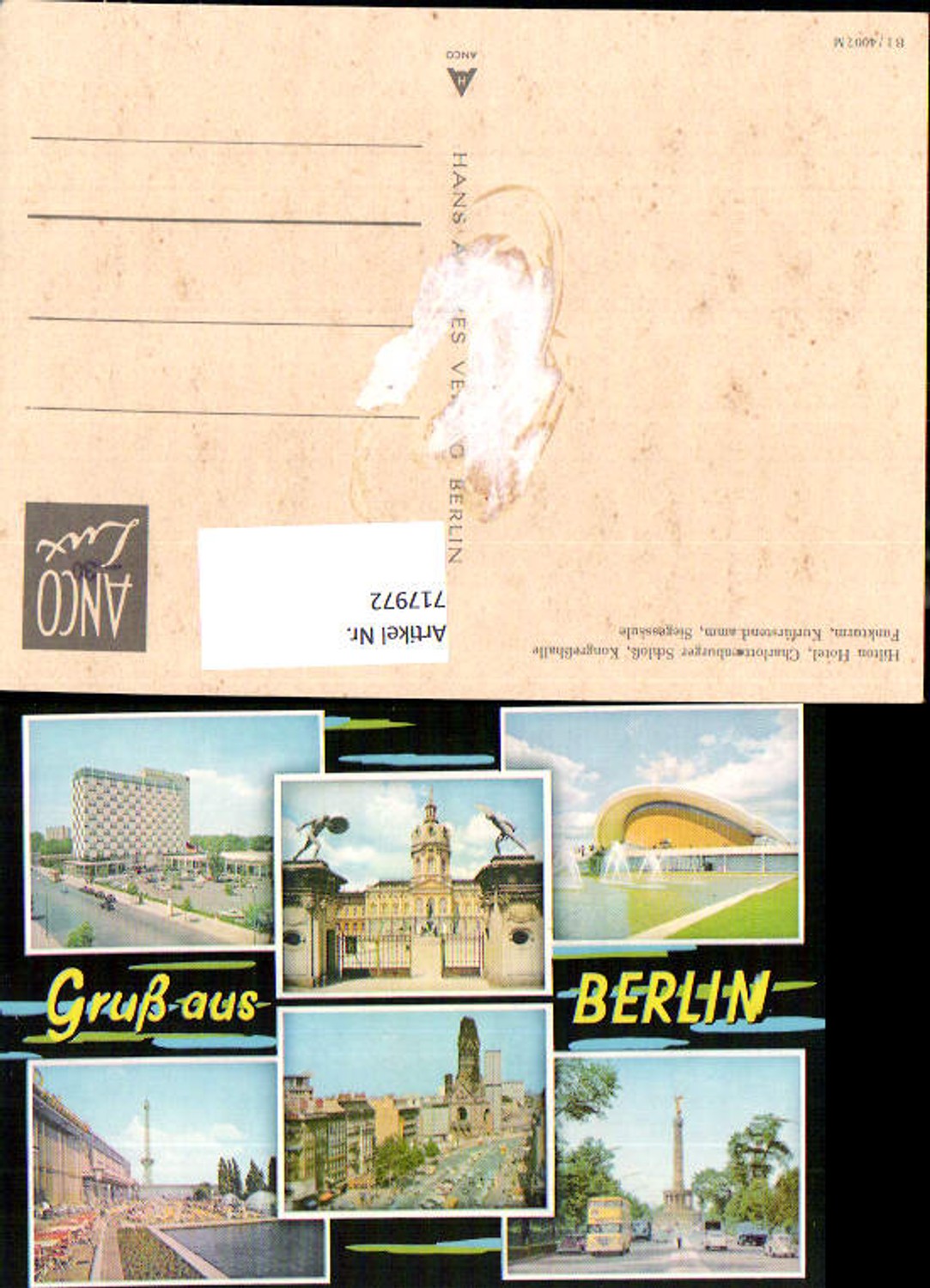 Alte Ansichtskarte – Old Postcard