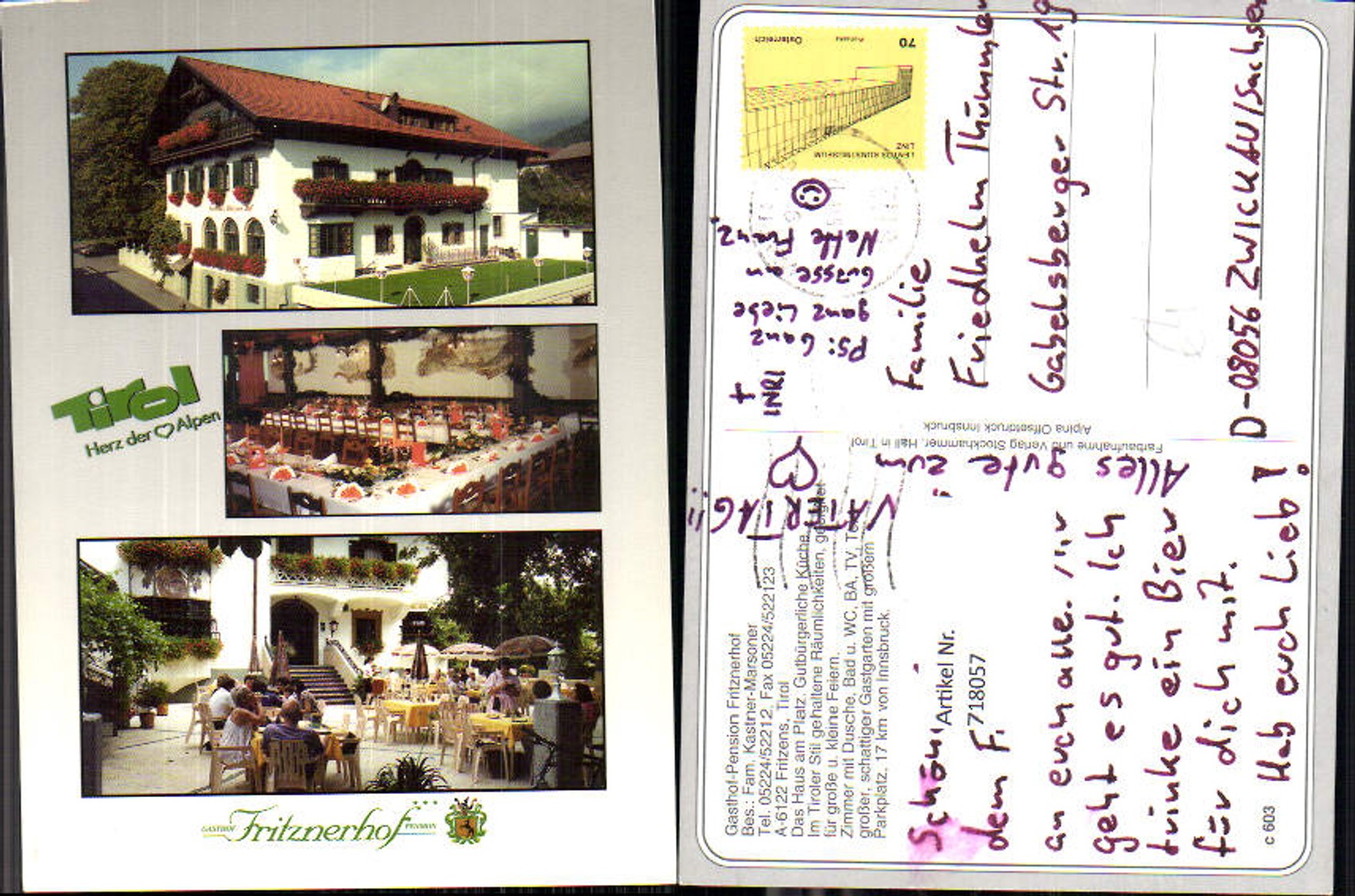 Alte Ansichtskarte – Old Postcard