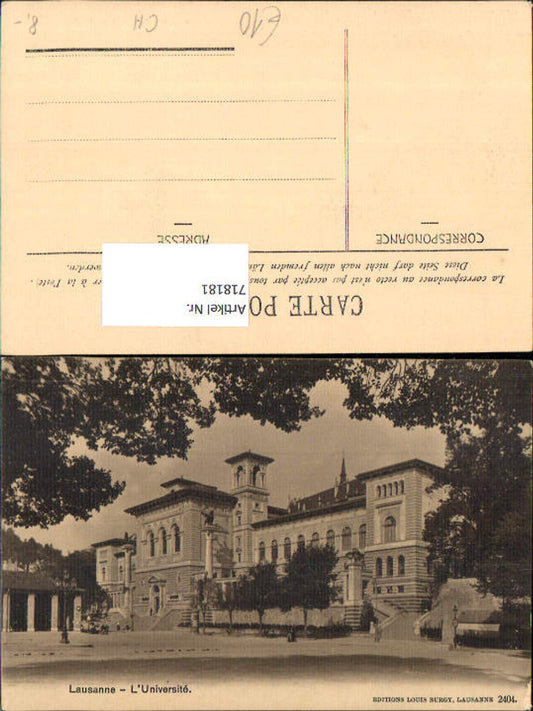 Alte Ansichtskarte – Old Postcard