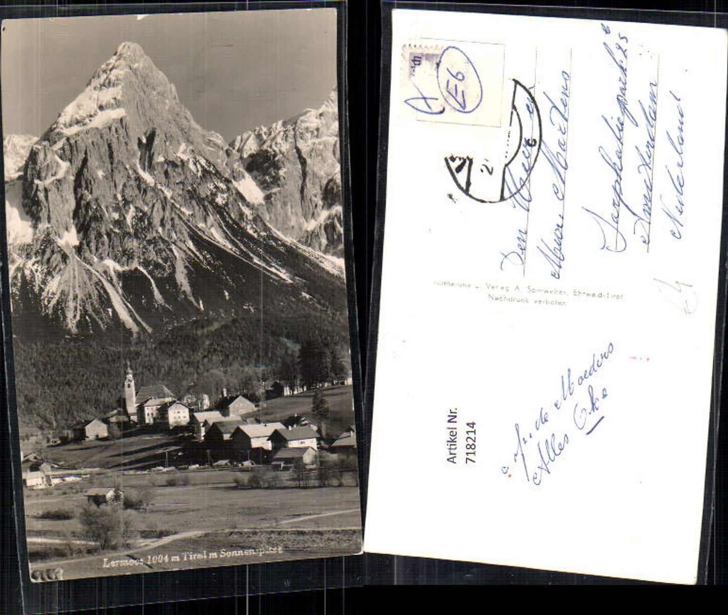 Alte Ansichtskarte – Old Postcard