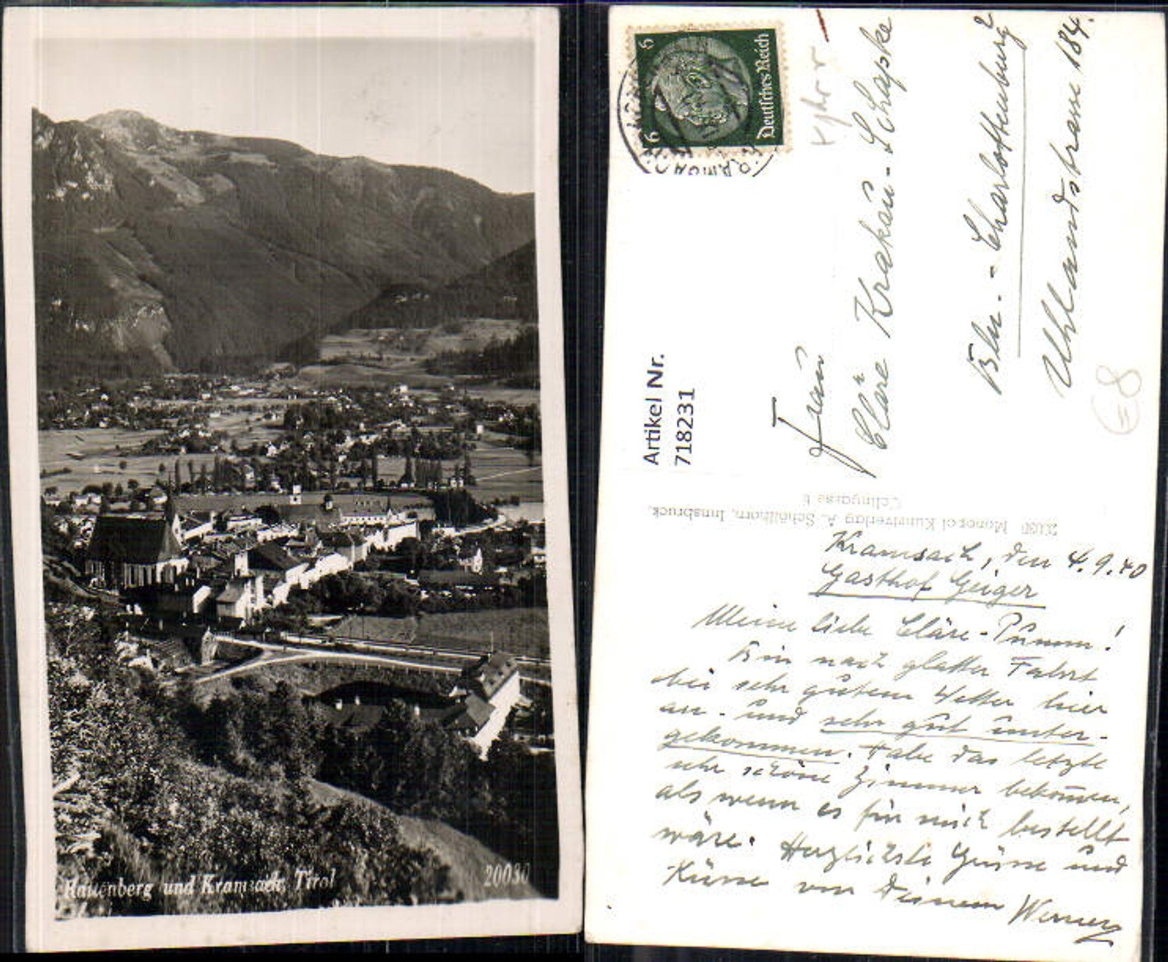Alte Ansichtskarte – Old Postcard