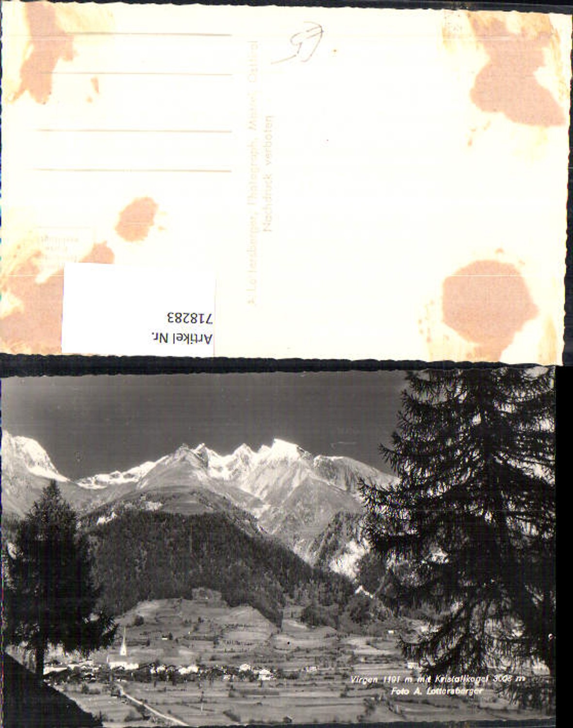 Alte Ansichtskarte – Old Postcard