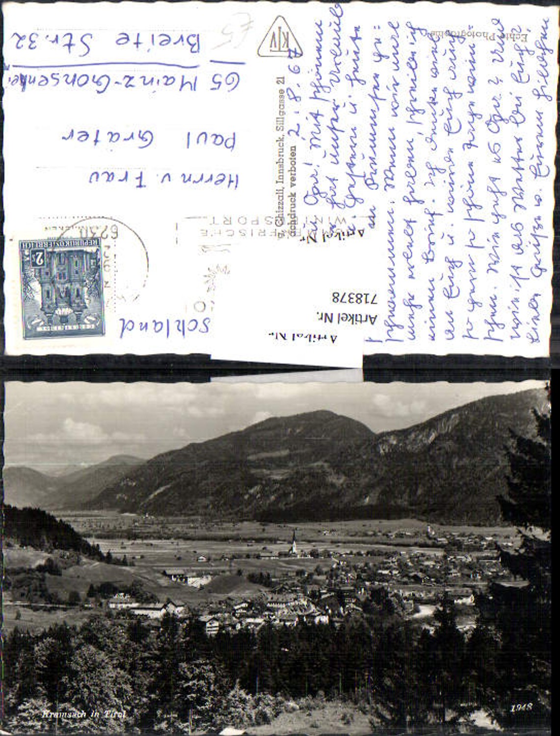 Alte Ansichtskarte – Old Postcard