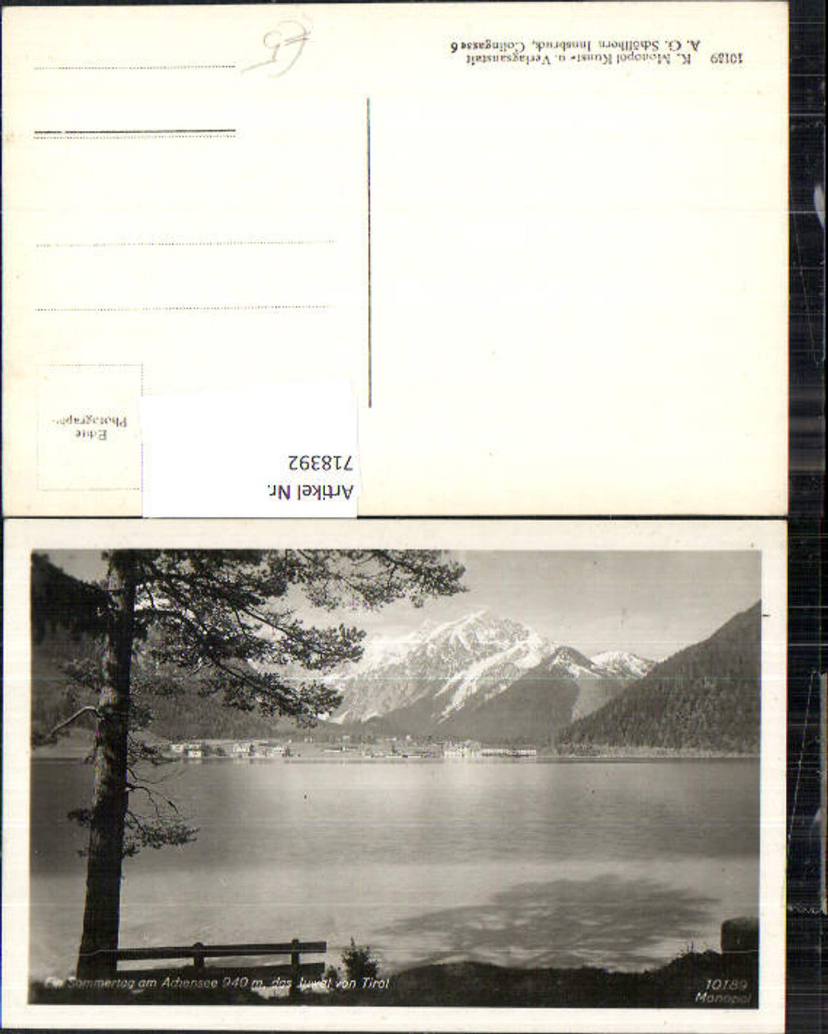 Alte Ansichtskarte – Old Postcard