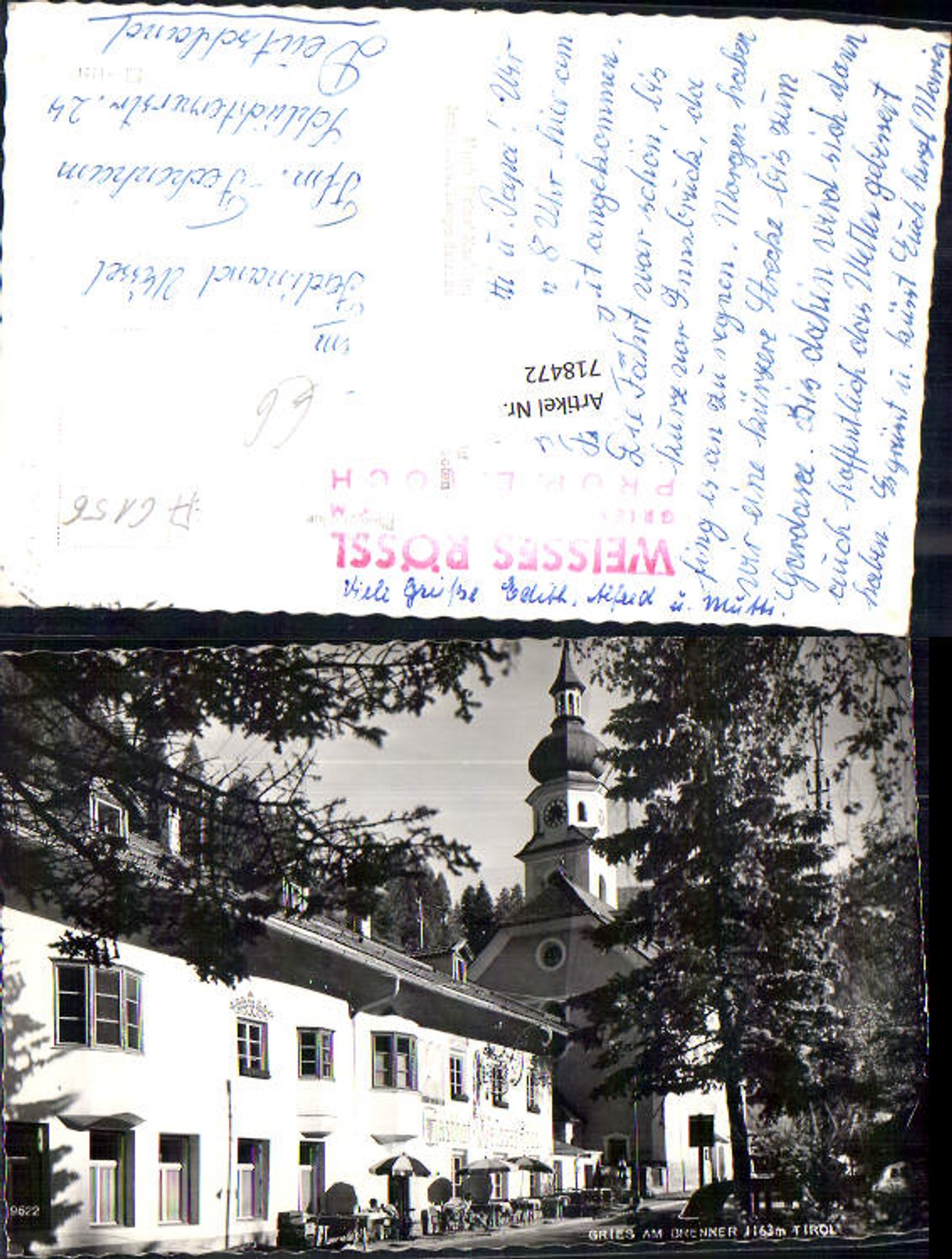 Alte Ansichtskarte – Old Postcard