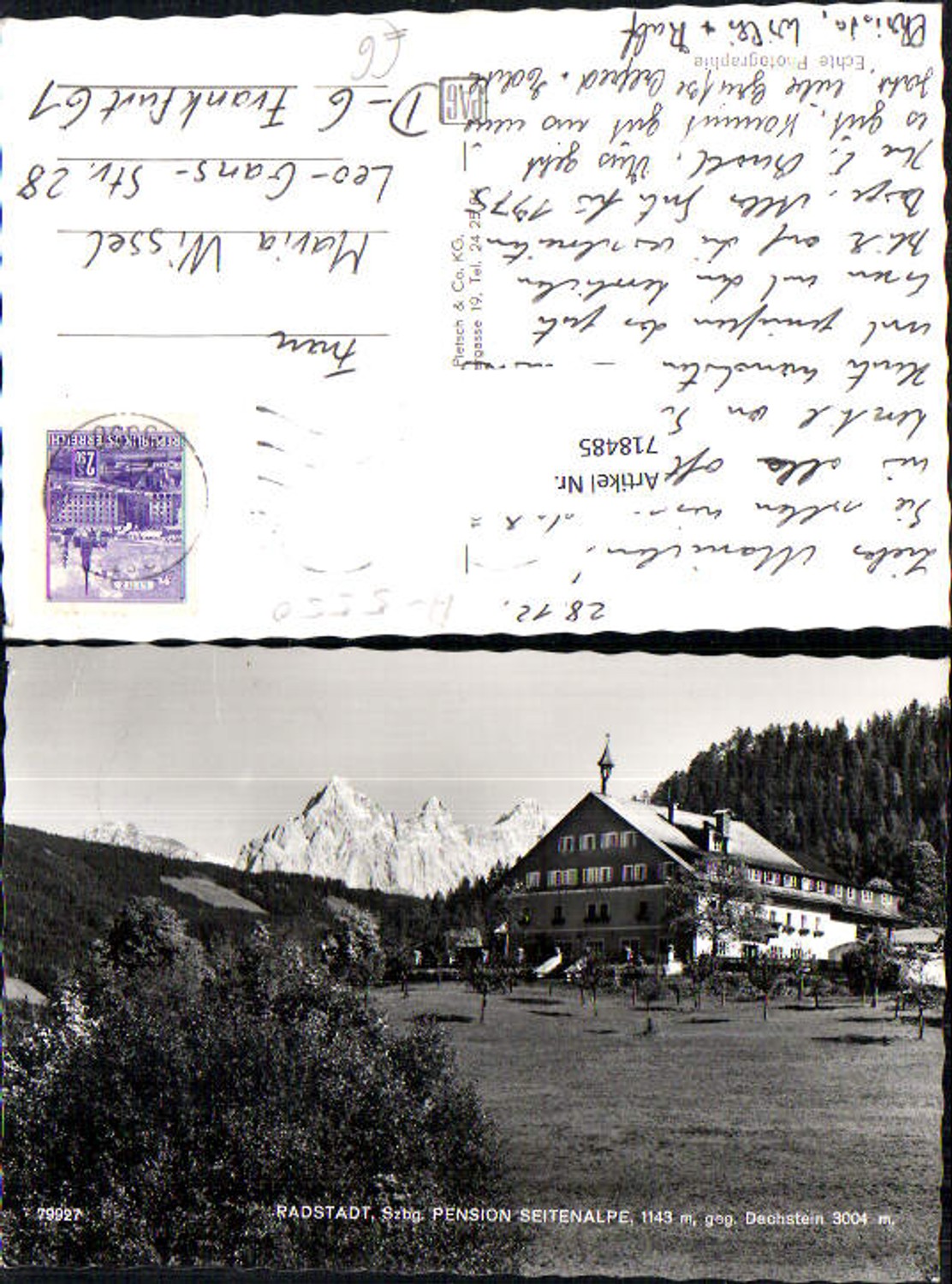Alte Ansichtskarte – Old Postcard