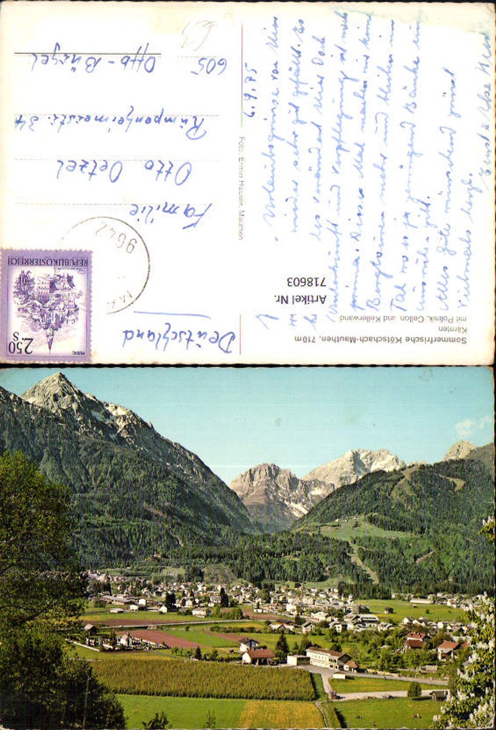 Alte Ansichtskarte – Old Postcard