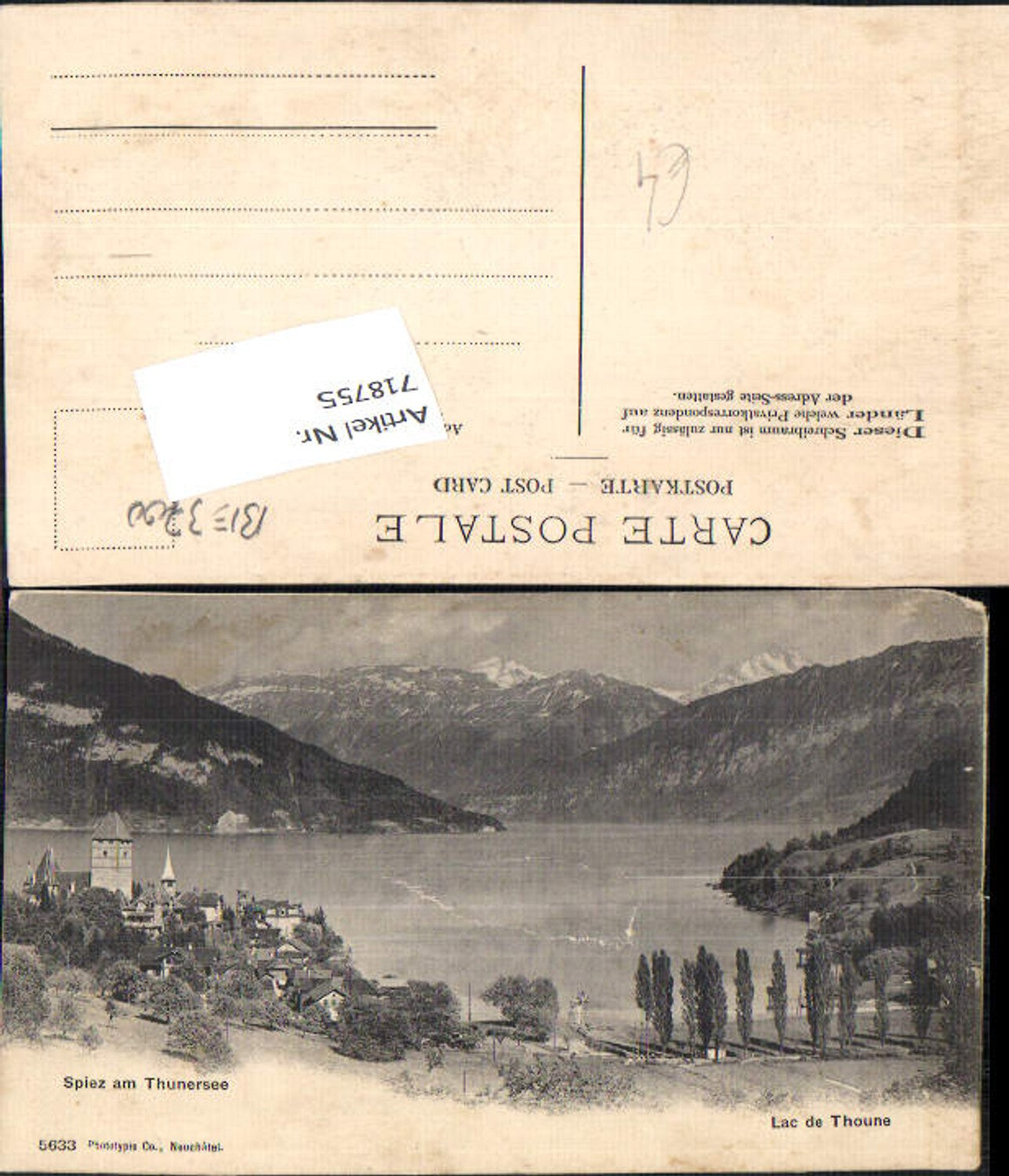 Alte Ansichtskarte – Old Postcard