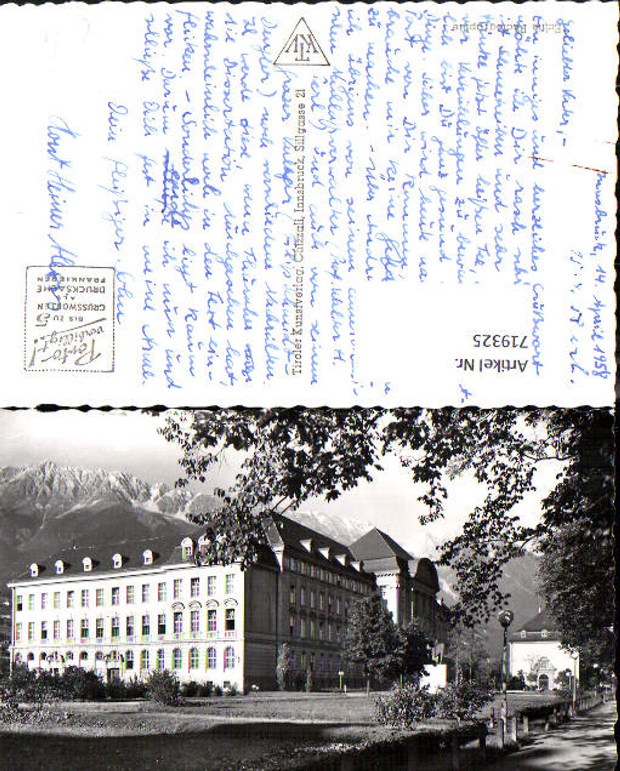 Alte Ansichtskarte – Old Postcard