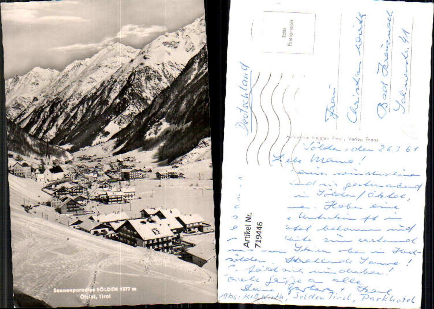 Alte Ansichtskarte – Old Postcard