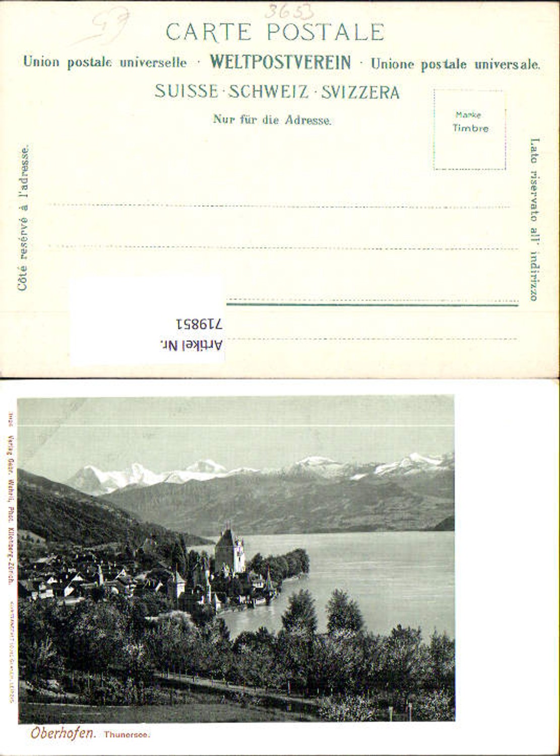 Alte Ansichtskarte – Old Postcard