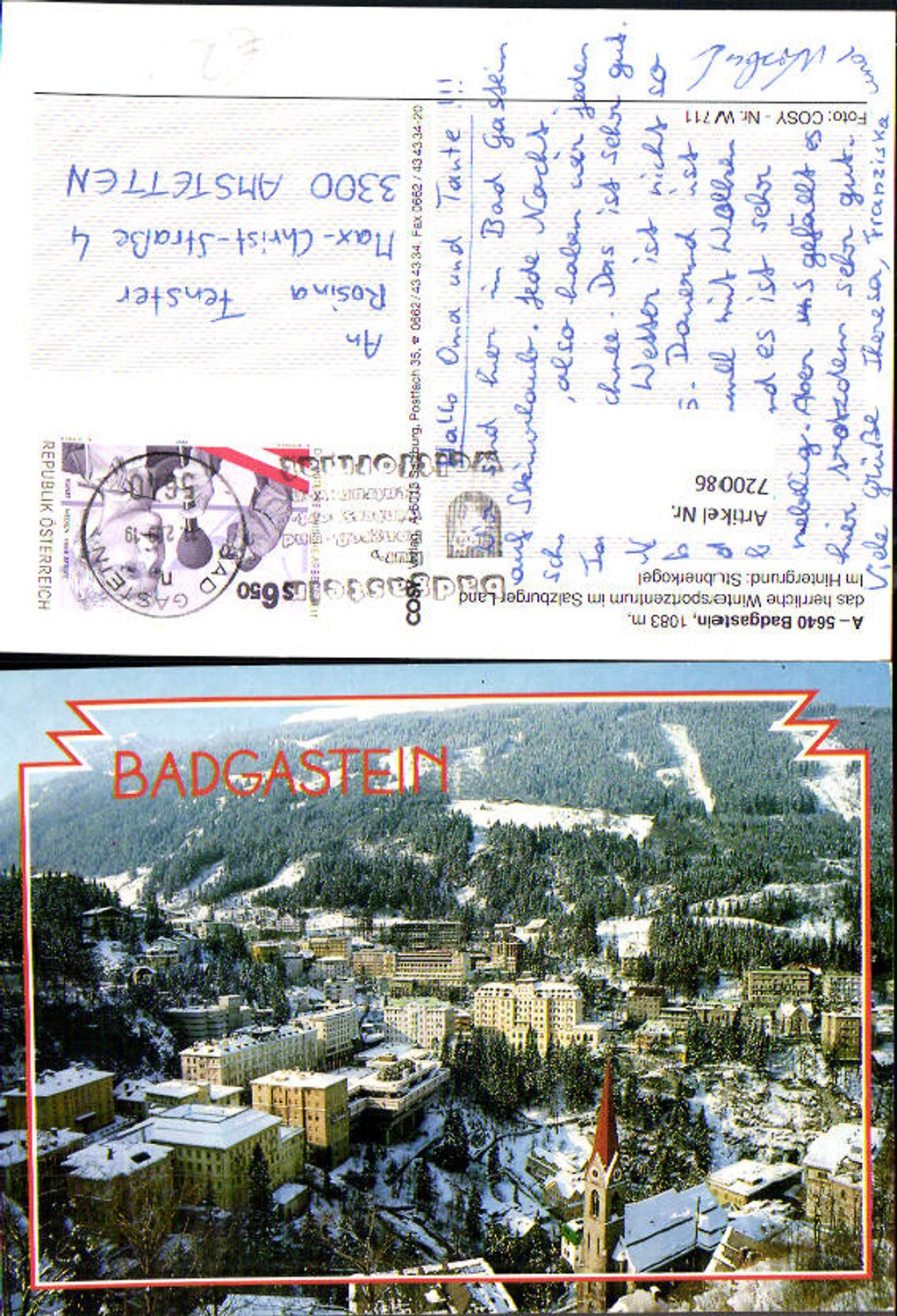 Alte Ansichtskarte – Old Postcard