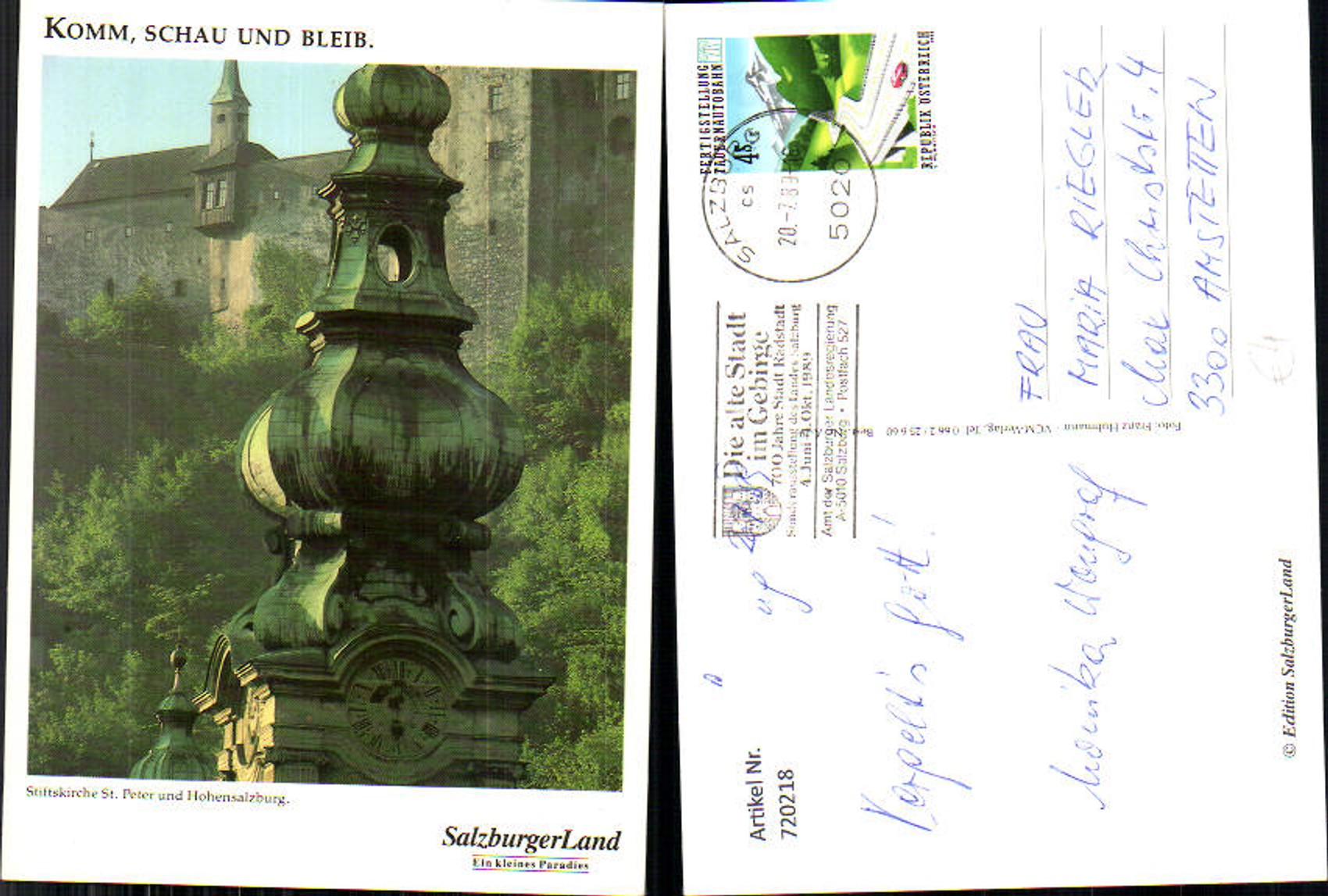 Alte Ansichtskarte – Old Postcard