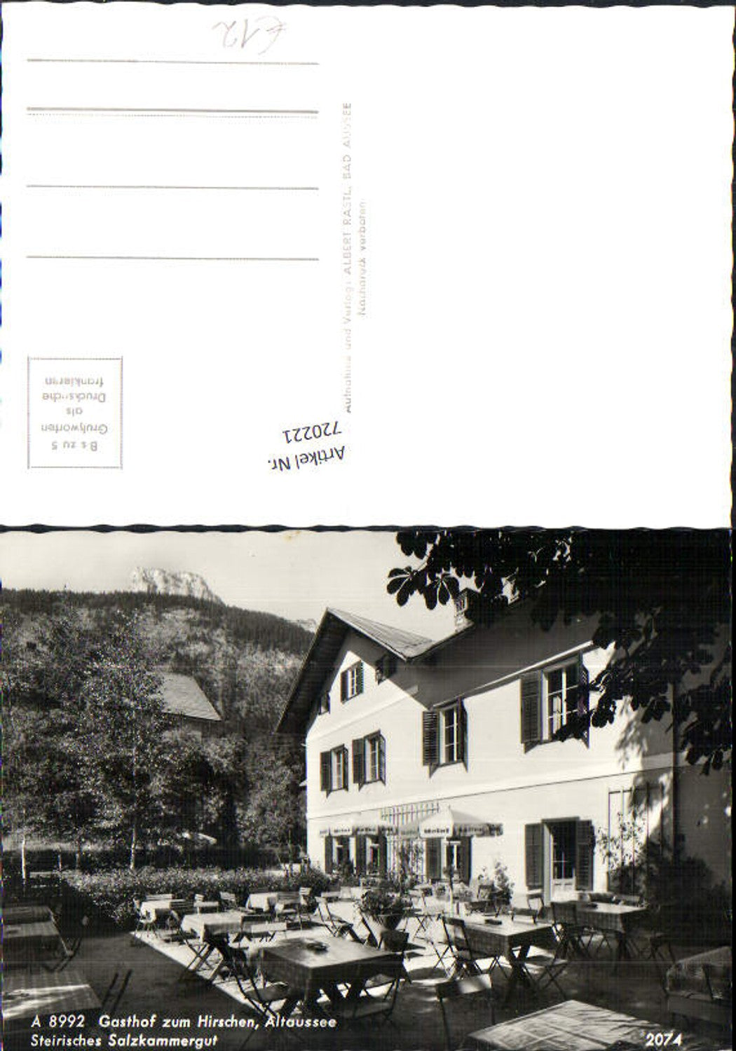 Alte Ansichtskarte – Old Postcard