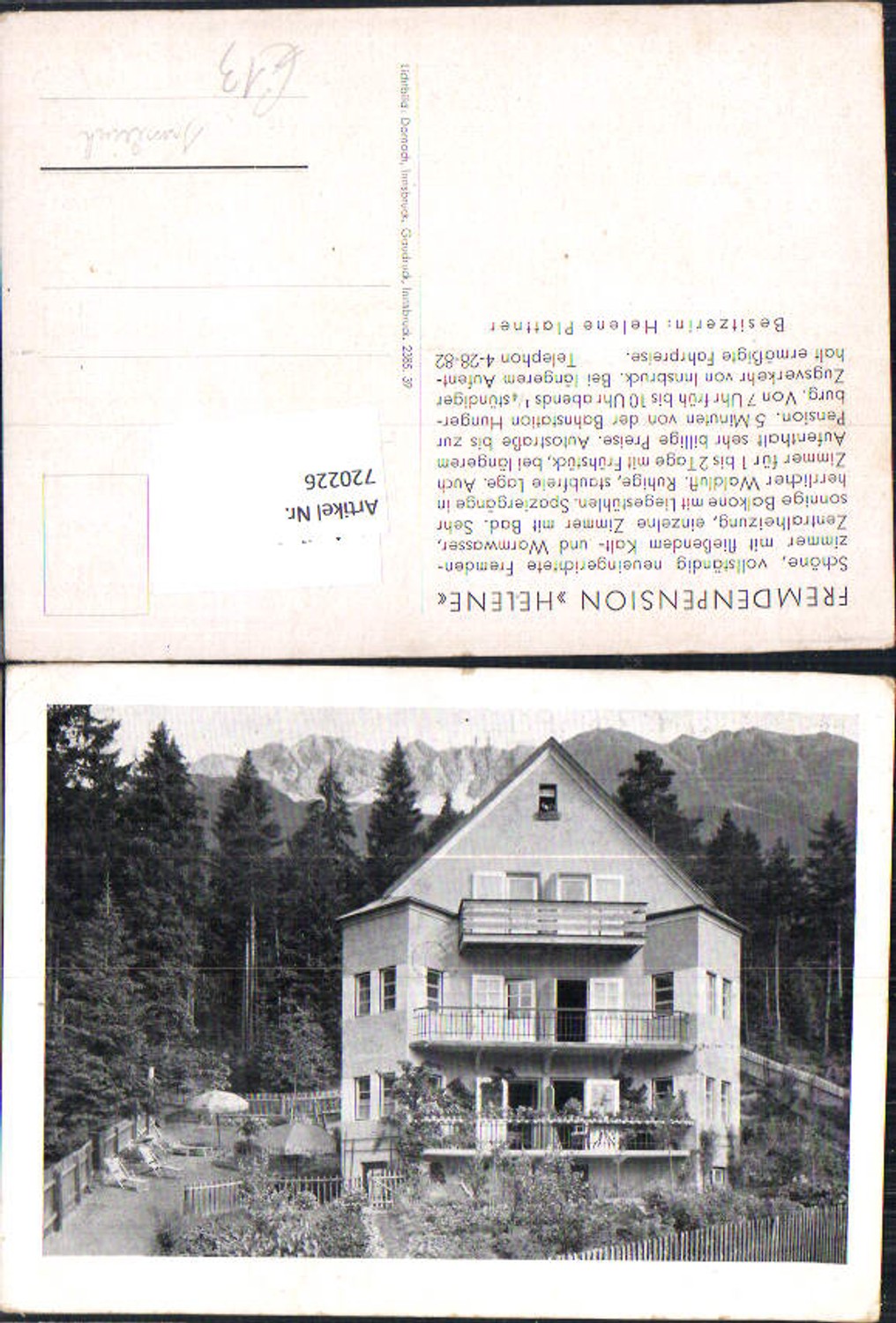 Alte Ansichtskarte – Old Postcard
