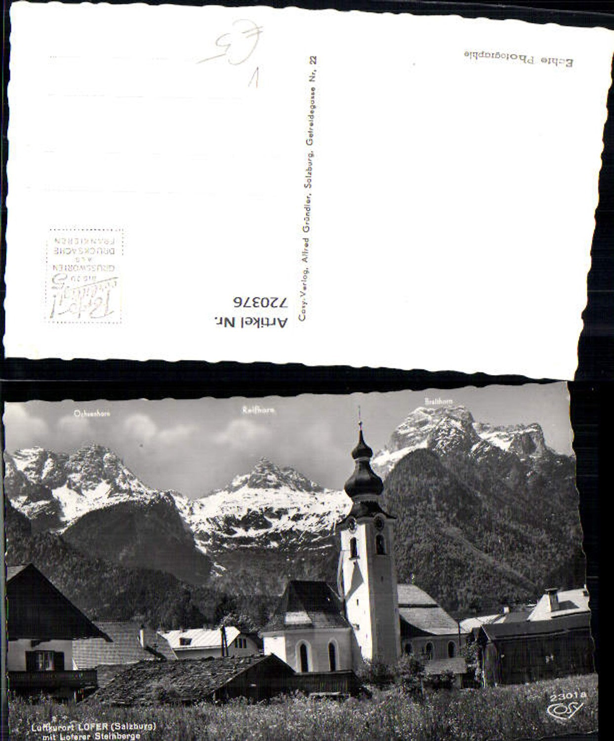 Alte Ansichtskarte – Old Postcard
