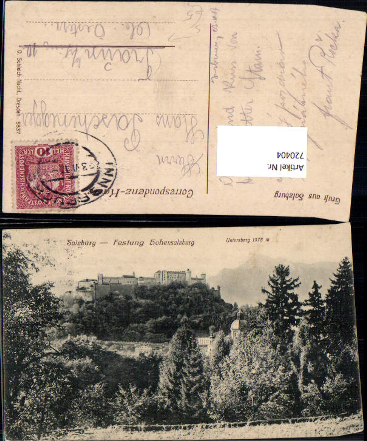 Alte Ansichtskarte – Old Postcard