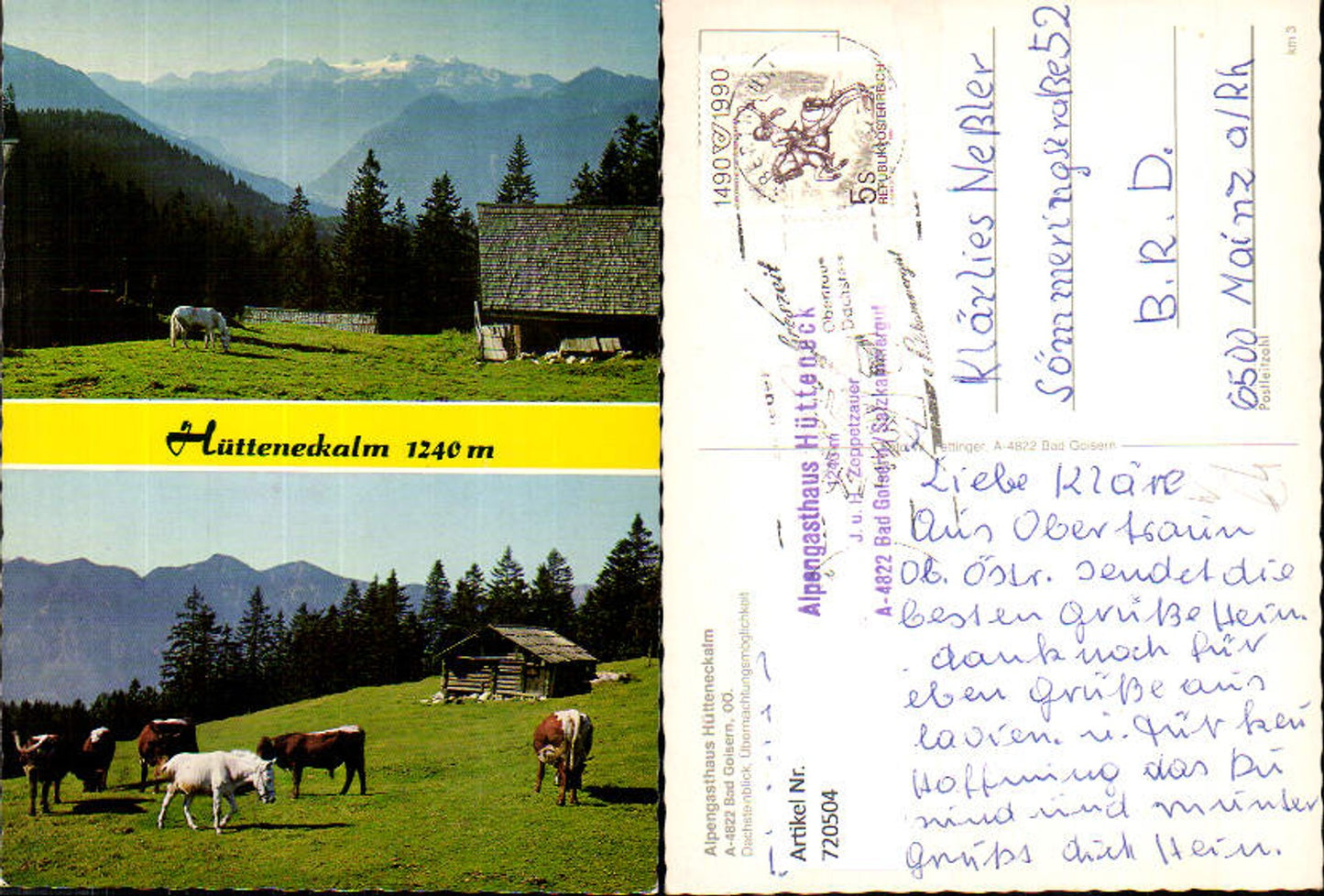 Alte Ansichtskarte – Old Postcard