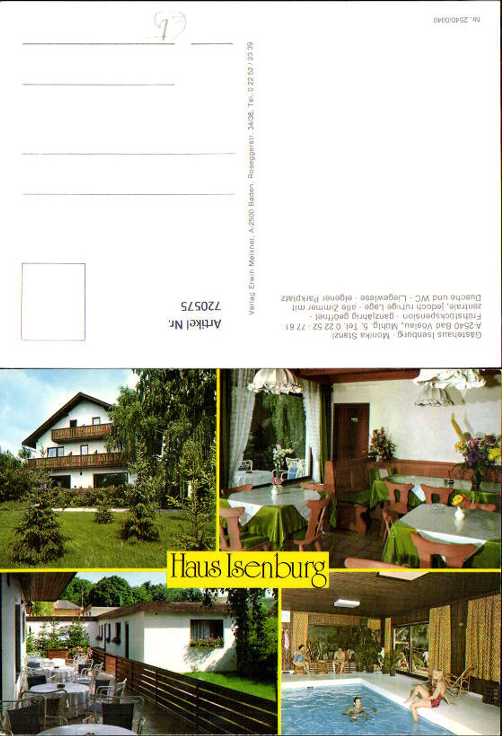 Alte Ansichtskarte – Old Postcard