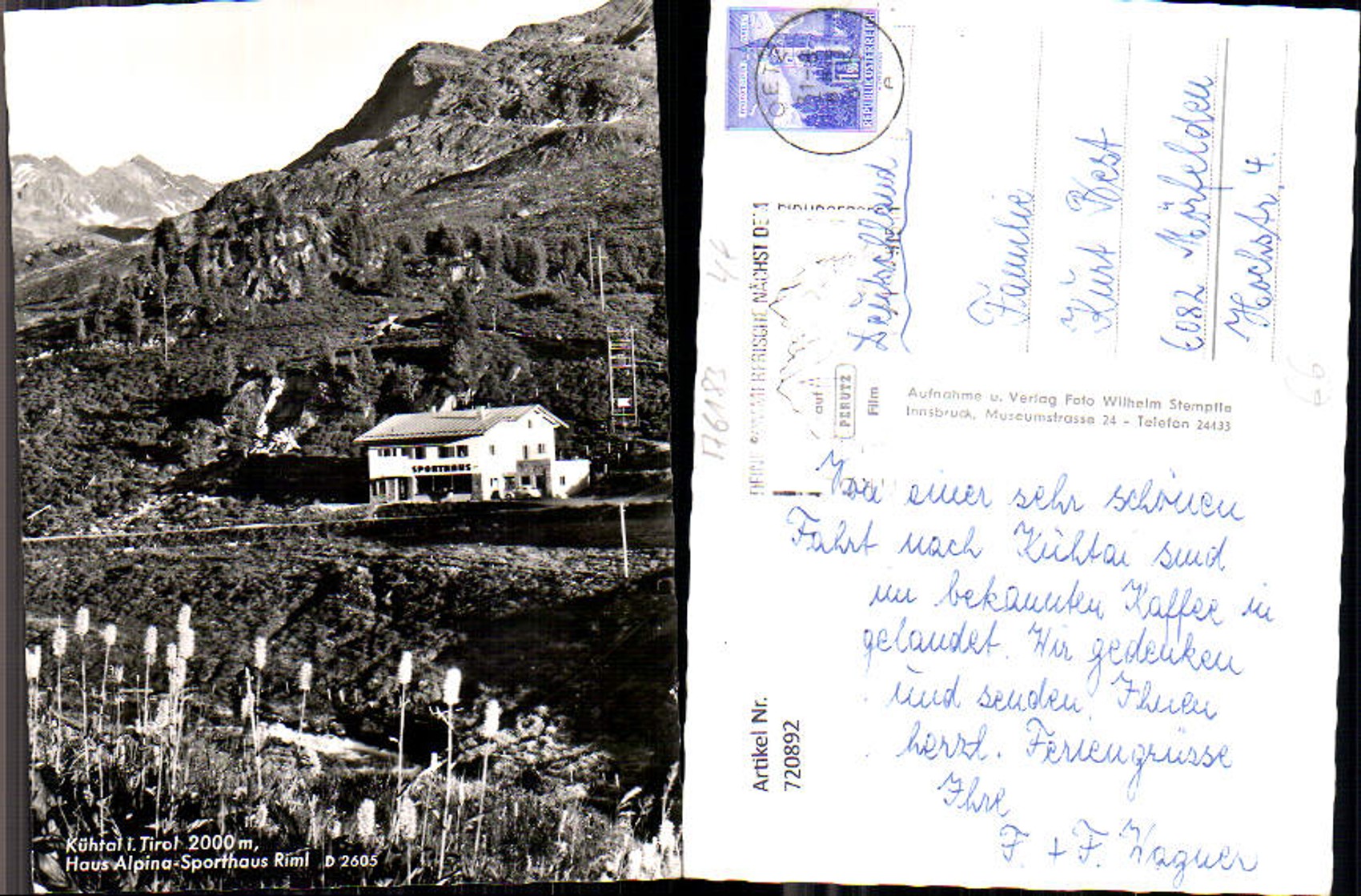 Alte Ansichtskarte – Old Postcard